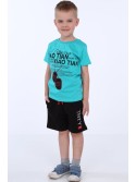 Boy\'s T-shirt with print, mint NDZ4489 - Online store - Boutique